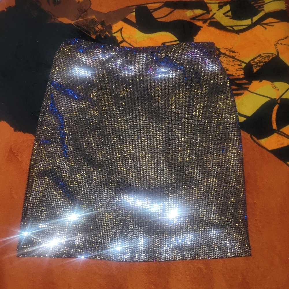 Sequin mini skirt